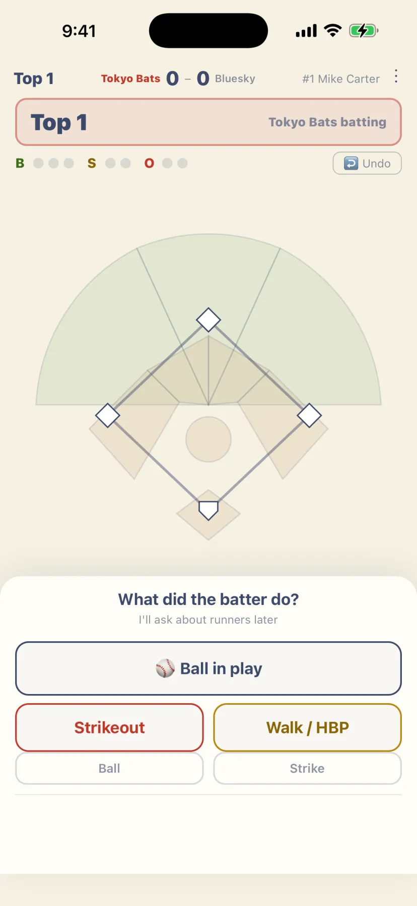 Just tap what the batter did