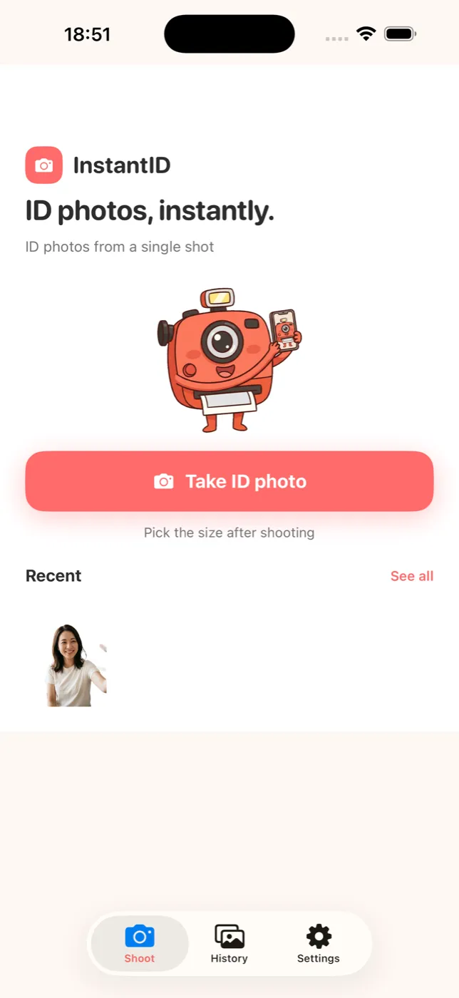 Home screen
