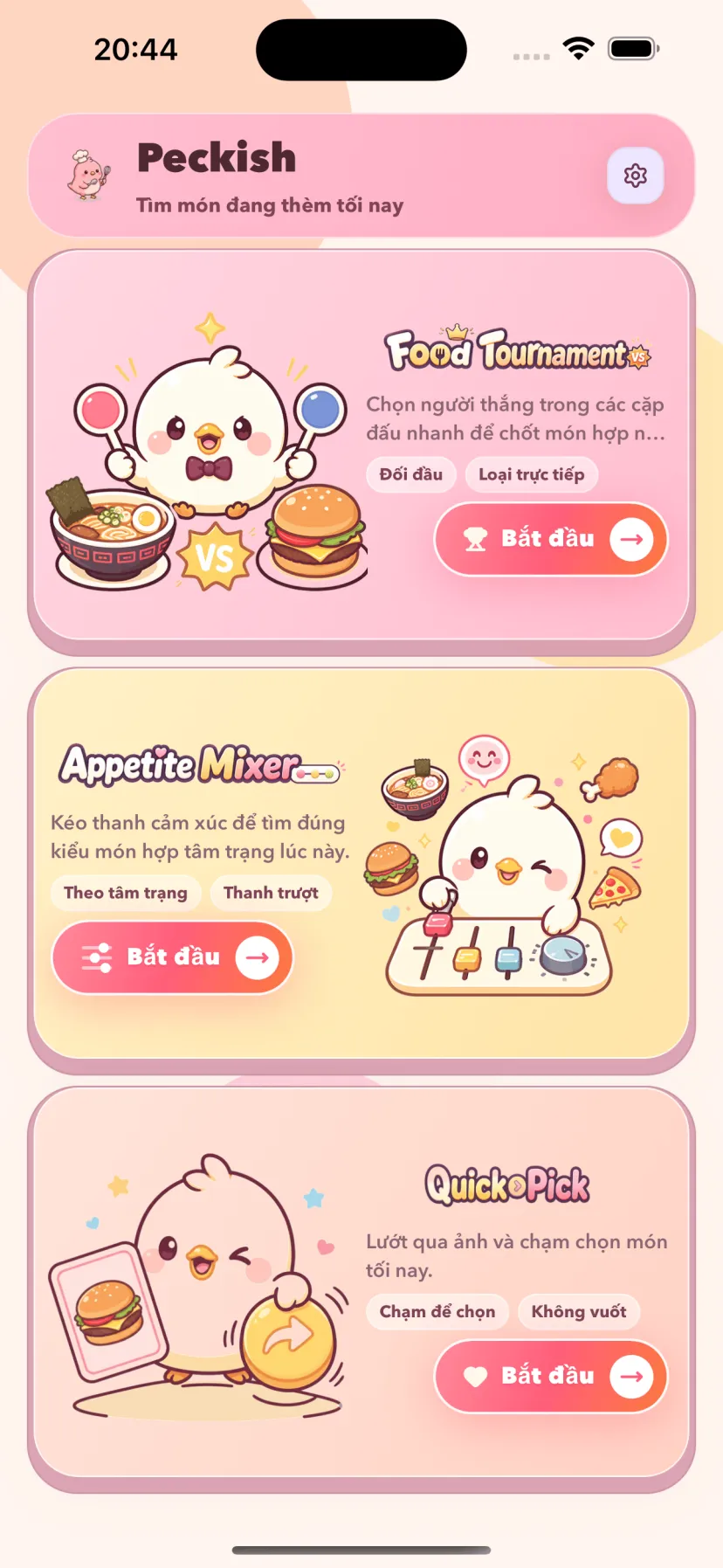 Màn hình chính