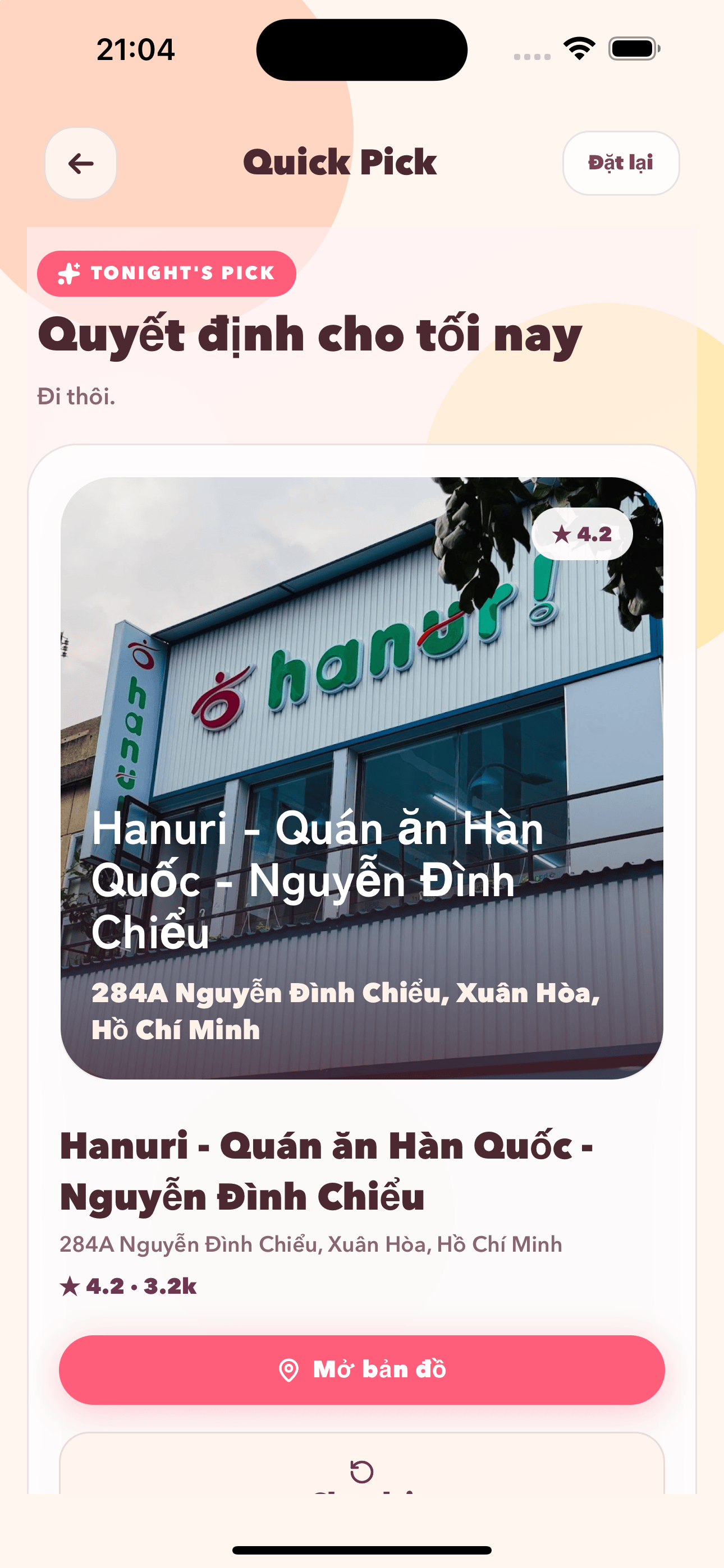 Kết quả gợi ý