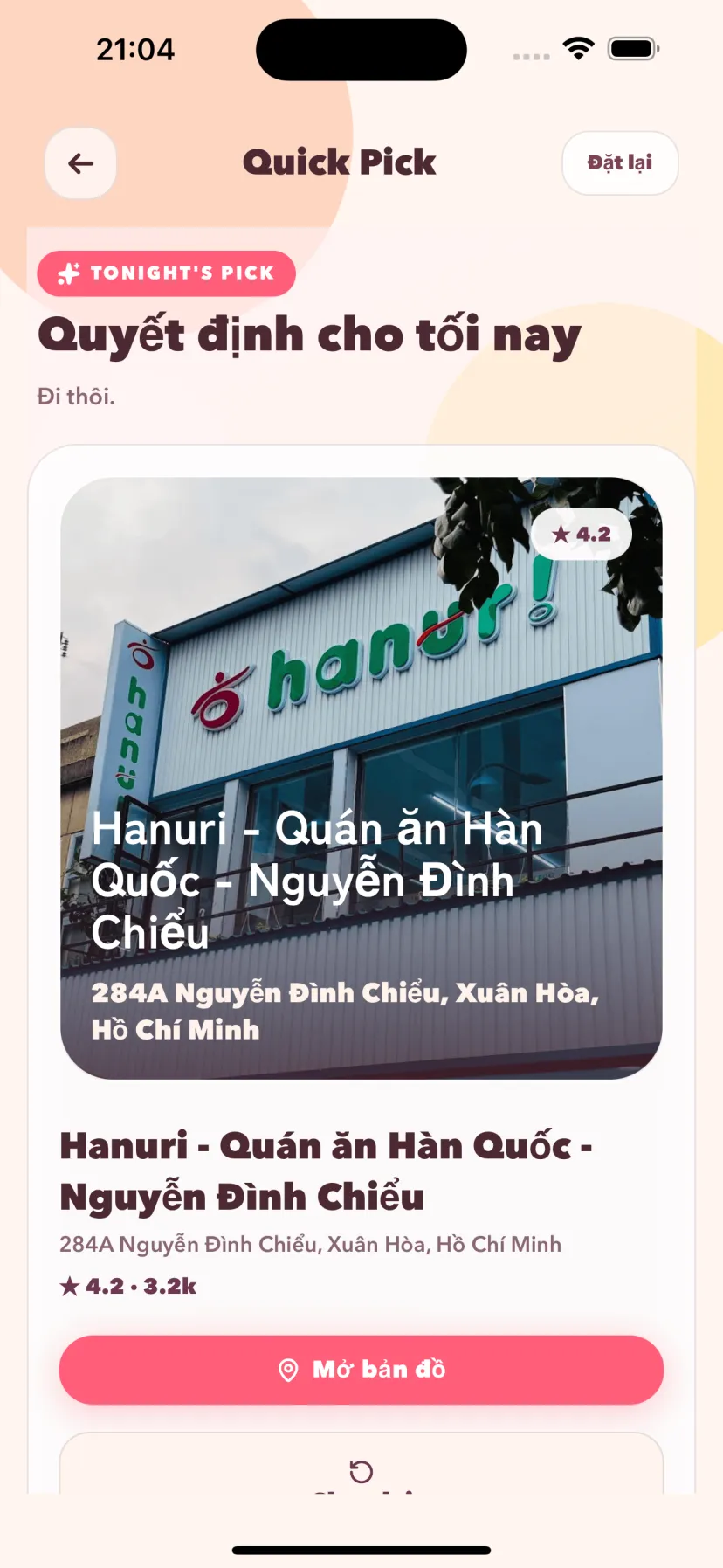 Kết quả gợi ý