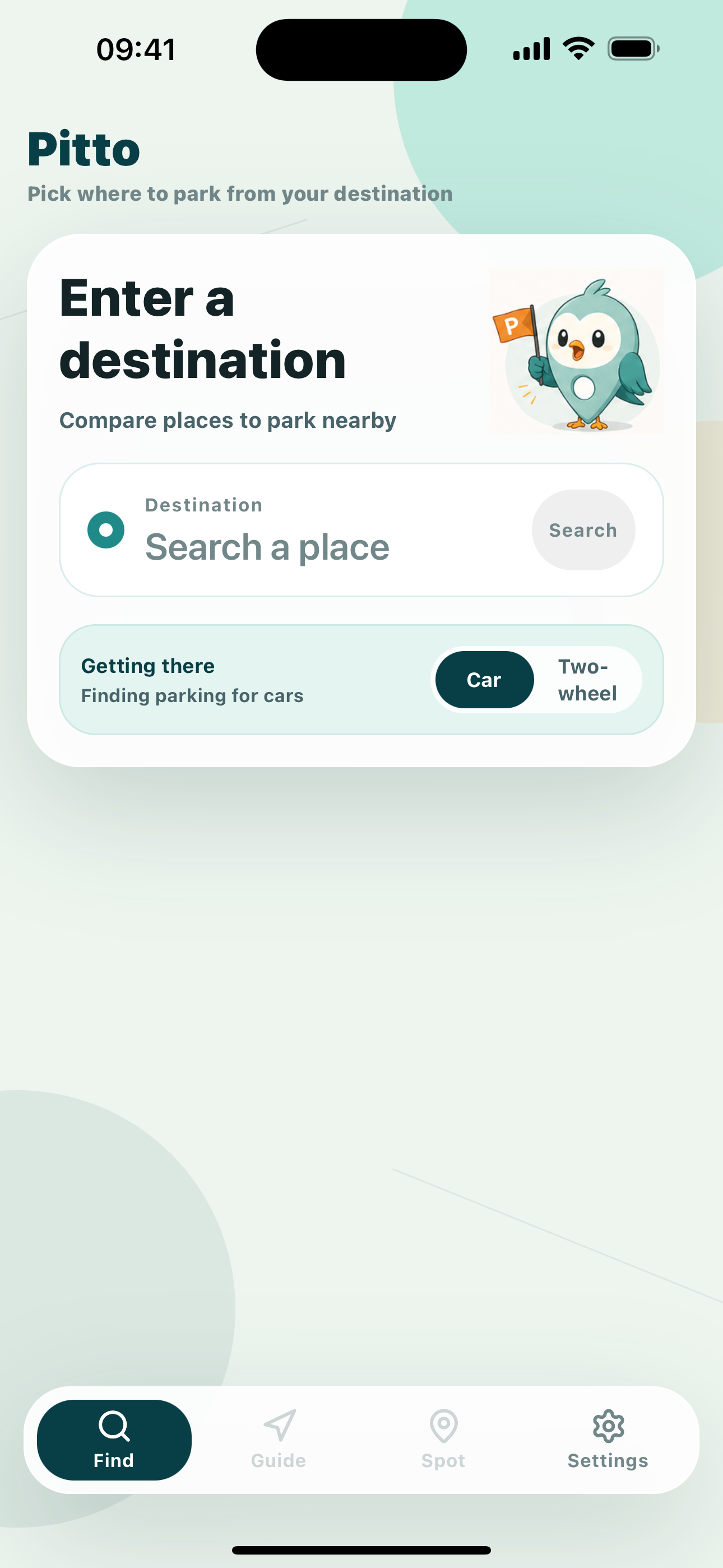 Home screen