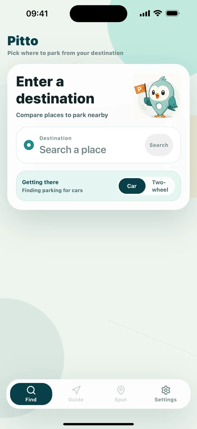 Home screen