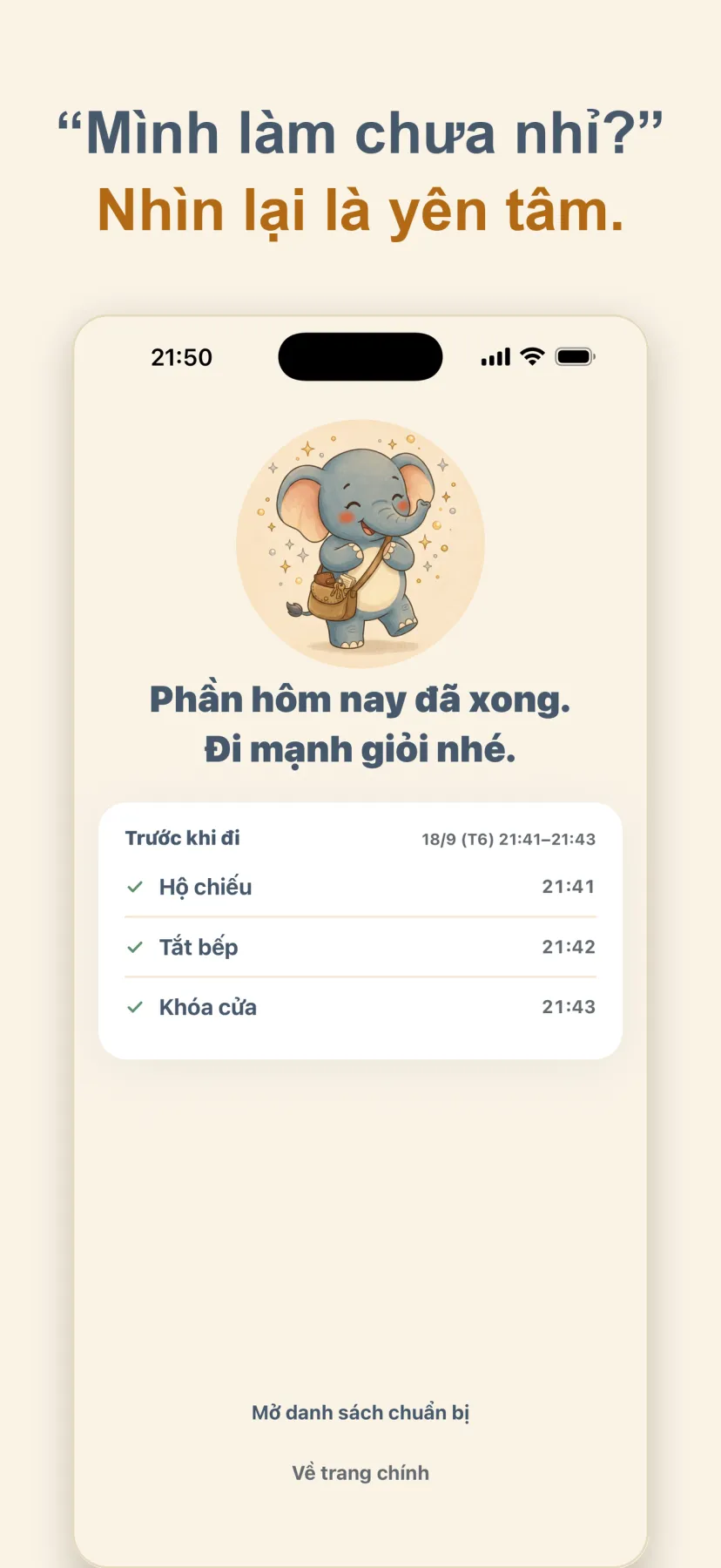 Ghi nhận giờ đã đánh dấu